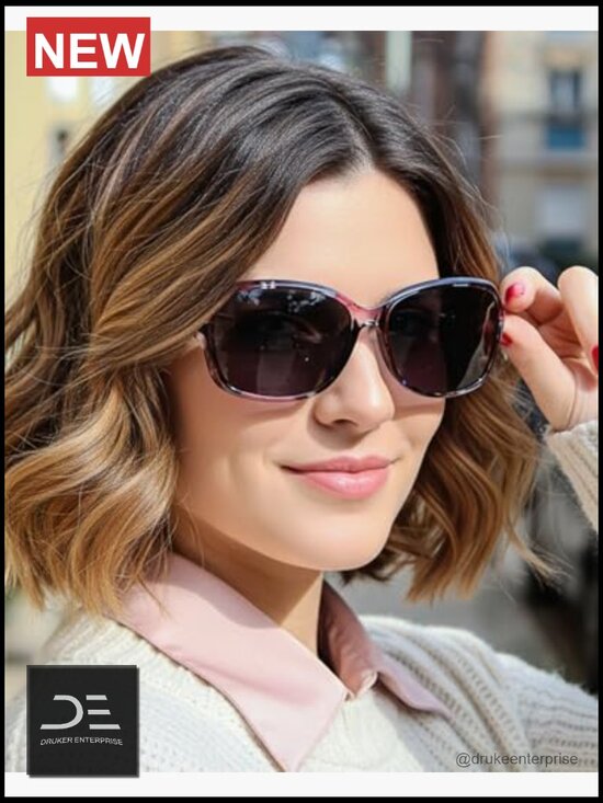 Polarized Square Sunglasses with UV400 Protection Wraparound Shade main image 6